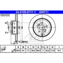 ATE 24.0109-0711.1 Bremsscheiben 2 Stück TOYOTA