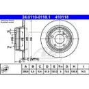 ATE 24.0110-0118.1 Bremsscheiben 2 Stück BMW