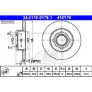 ATE 24.0110-0178.1 Bremsscheiben 2 Stück AUDI