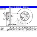 ATE 24.0110-0190.1 Bremsscheiben 2 Stück FIAT
