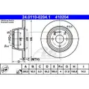 ATE 24.0110-0204.1 Bremsscheiben 2 Stück OPEL
