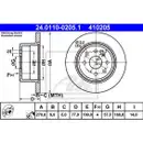 ATE 24.0110-0205.1 Bremsscheiben 2 Stück OPEL