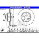 ATE 24.0110-0209.1 Bremsscheiben 2 Stück ALFA ROMEO