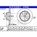 ATE 24.0110-0225.1 Bremsscheiben 2 Stück OPEL