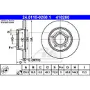 ATE 24.0110-0260.1 Bremsscheiben 2 Stück AUDI