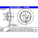 ATE 24.0110-0320.1 Bremsscheiben 2 Stück TOYOTA