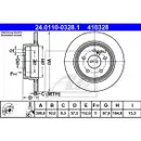 ATE 24.0110-0328.1 Bremsscheiben 2 Stück MERCEDES-BENZ