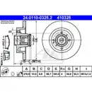 ATE 24.0110-0325.2 Bremsscheiben 2 Stück RENAULT