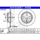 ATE 24.0110-0339.1 Bremsscheiben 2 Stück OPEL