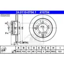 ATE 24.0110-0704.1 Bremsscheiben 2 Stück MITSUBISHI