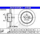 ATE 24.0110-0728.1 Bremsscheiben 2 Stück SUBARU