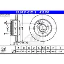 ATE 24.0111-0151.1 Bremsscheiben 2 Stück RENAULT