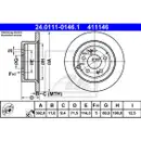 ATE 24.0111-0146.1 Bremsscheiben 2 Stück HYUNDAI