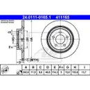 ATE 24.0111-0165.1 Bremsscheiben 2 Stück MAZDA