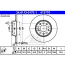 ATE 24.0112-0170.1 Bremsscheiben 2 Stück ALFA ROMEO