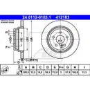 ATE 24.0112-0183.1 Bremsscheiben 2 Stück MERCEDES-BENZ