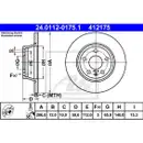 ATE 24.0112-0175.1 Bremsscheiben 2 Stück AUDI