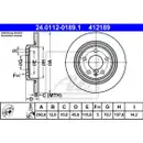 ATE 24.0112-0189.1 Bremsscheiben 2 Stück OPEL