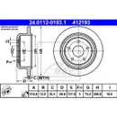 ATE 24.0112-0193.1 Bremsscheiben 2 Stück für JEEP