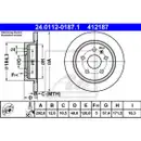 ATE 24.0112-0187.1 Bremsscheiben 2 Stück OPEL