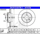 ATE 24.0113-0178.1 Bremsscheiben 2 Stück VW