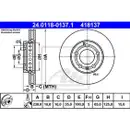 ATE 24.0118-0137.1 Bremsscheiben 2 Stück SKODA