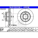 ATE 24.0118-0138.1 Bremsscheiben 2 Stück HYUNDAI