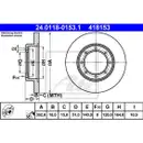ATE 24.0118-0153.1 Bremsscheiben 2 Stück OPEL