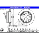 ATE 24.0119-0113.1 Bremsscheiben 2 Stück BMW
