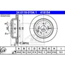 ATE 24.0118-0154.1 Bremsscheiben 2 Stück für HYUNDAI