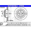 ATE 24.0118-0725.1 Bremsscheiben 2 Stück SUBARU