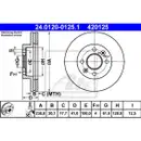 ATE 24.0120-0125.1 Bremsscheiben 2 Stück RENAULT
