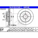 ATE 24.0120-0146.1 Bremsscheiben 2 Stück FORD