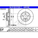 ATE 24.0120-0155.1 Bremsscheiben 2 Stück CITROËN