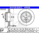 ATE 24.0120-0229.2 Bremsscheiben 2 Stück BMW