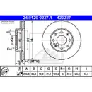 ATE 24.0120-0227.1 Bremsscheiben 2 Stück CHEVROLET