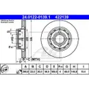 ATE 24.0122-0139.1 Bremsscheiben 2 Stück AUDI