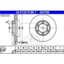 ATE 24.0122-0156.1 Bremsscheiben 2 Stück OPEL