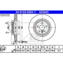 ATE 24.0122-0243.1 Bremsscheiben 2 Stück AUDI