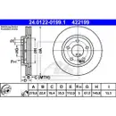 ATE 24.0122-0199.1 Bremsscheiben 2 Stück MERCEDES-BENZ