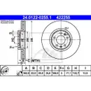 ATE 24.0122-0255.1 Bremsscheiben 2 Stück für CITROËN