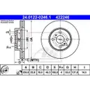 ATE 24.0122-0246.1 Bremsscheiben 2 Stück TOYOTA