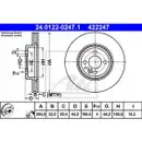 ATE 24.0122-0247.1 Bremsscheiben 2 Stück MINI