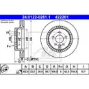 ATE 24.0122-0261.1 Bremsscheiben 2 Stück VOLVO