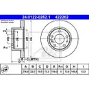 ATE 24.0122-0262.1 Bremsscheiben 2 Stück IVECO