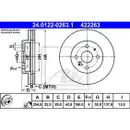 ATE 24.0122-0263.1 Bremsscheiben 2 Stück DAIHATSU