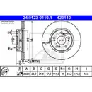 ATE 24.0123-0110.1 Bremsscheiben 2 Stück HONDA