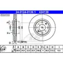 ATE 24.0124-0139.1 Bremsscheiben 2 Stück PEUGEOT