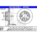 ATE 24.0124-0165.1 Bremsscheiben 2 Stück PORSCHE