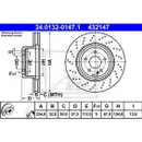 ATE 24.0132-0147.1 Bremsscheiben 2 Stück MERCEDES-BENZ